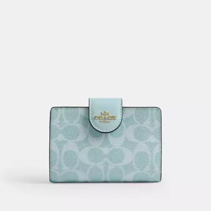 Medium Corner Zip Wallet In Signature Canvas