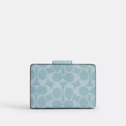 Medium Corner Zip Wallet In Signature Canvas