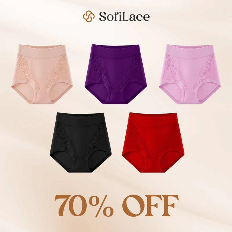 Elegant, Comfortable High-Waist Leakproof Panties for Seniors