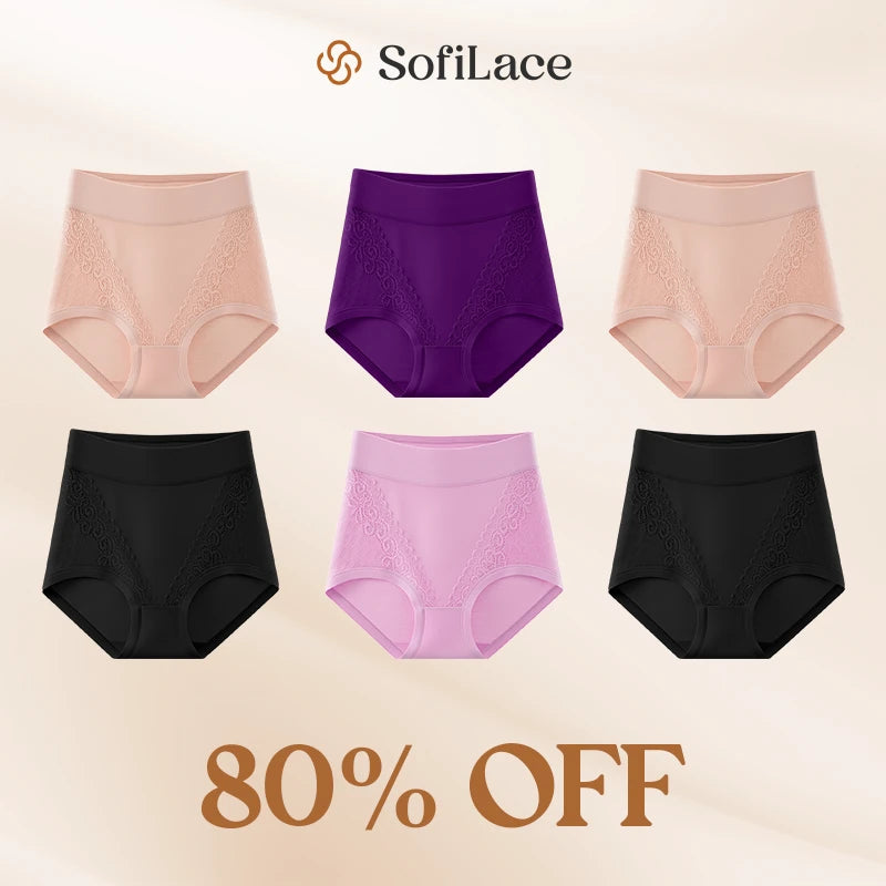 Elegant, Comfortable High-Waist Leakproof Panties for Seniors