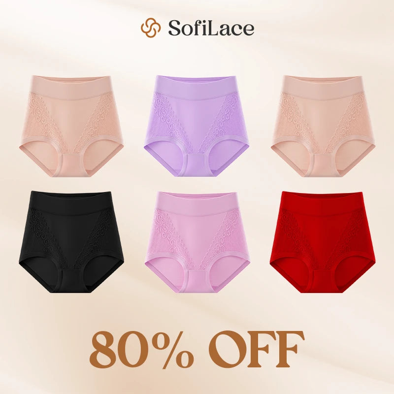 Elegant, Comfortable High-Waist Leakproof Panties for Seniors