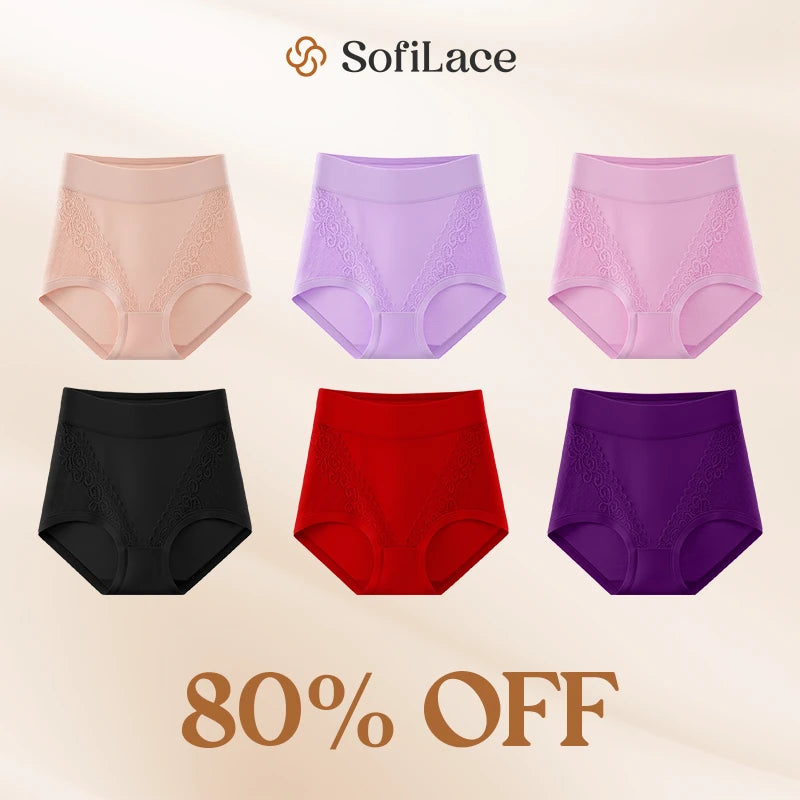Elegant, Comfortable High-Waist Leakproof Panties for Seniors