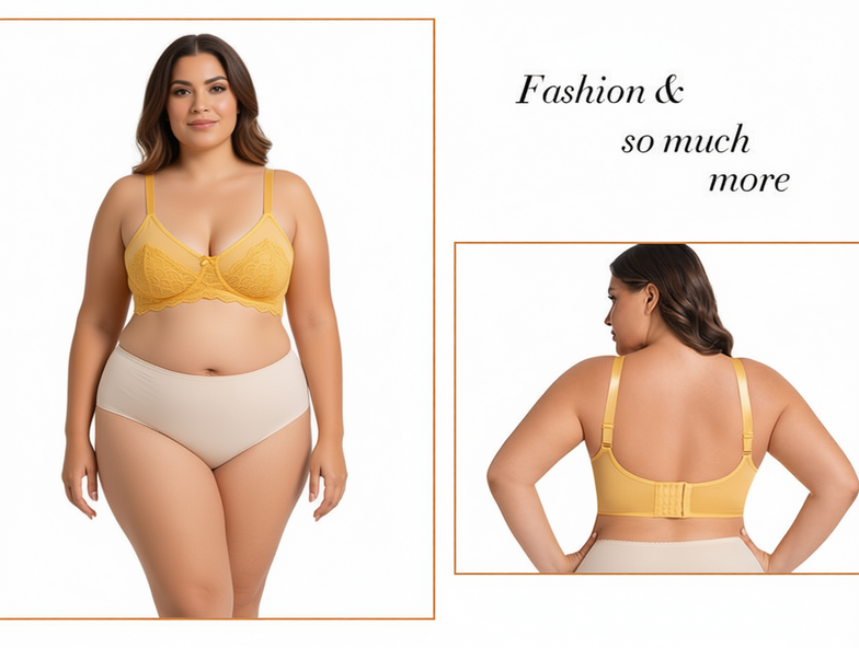 🔥Last Day Get a free sturdy lingerie laundry bag 🔥Ultra-Thin Lace Bra for Full Figures