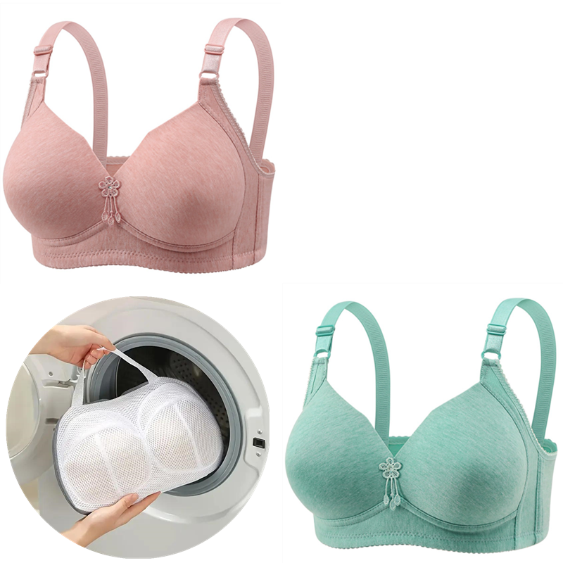 🔥Last Day Get a free sturdy lingerie laundry bag 🔥WIRE FREE COMFORT BREATHABLE Bra