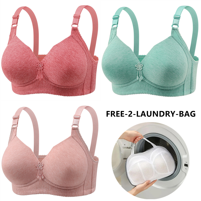 🔥Last Day Get a free sturdy lingerie laundry bag 🔥WIRE FREE COMFORT BREATHABLE Bra
