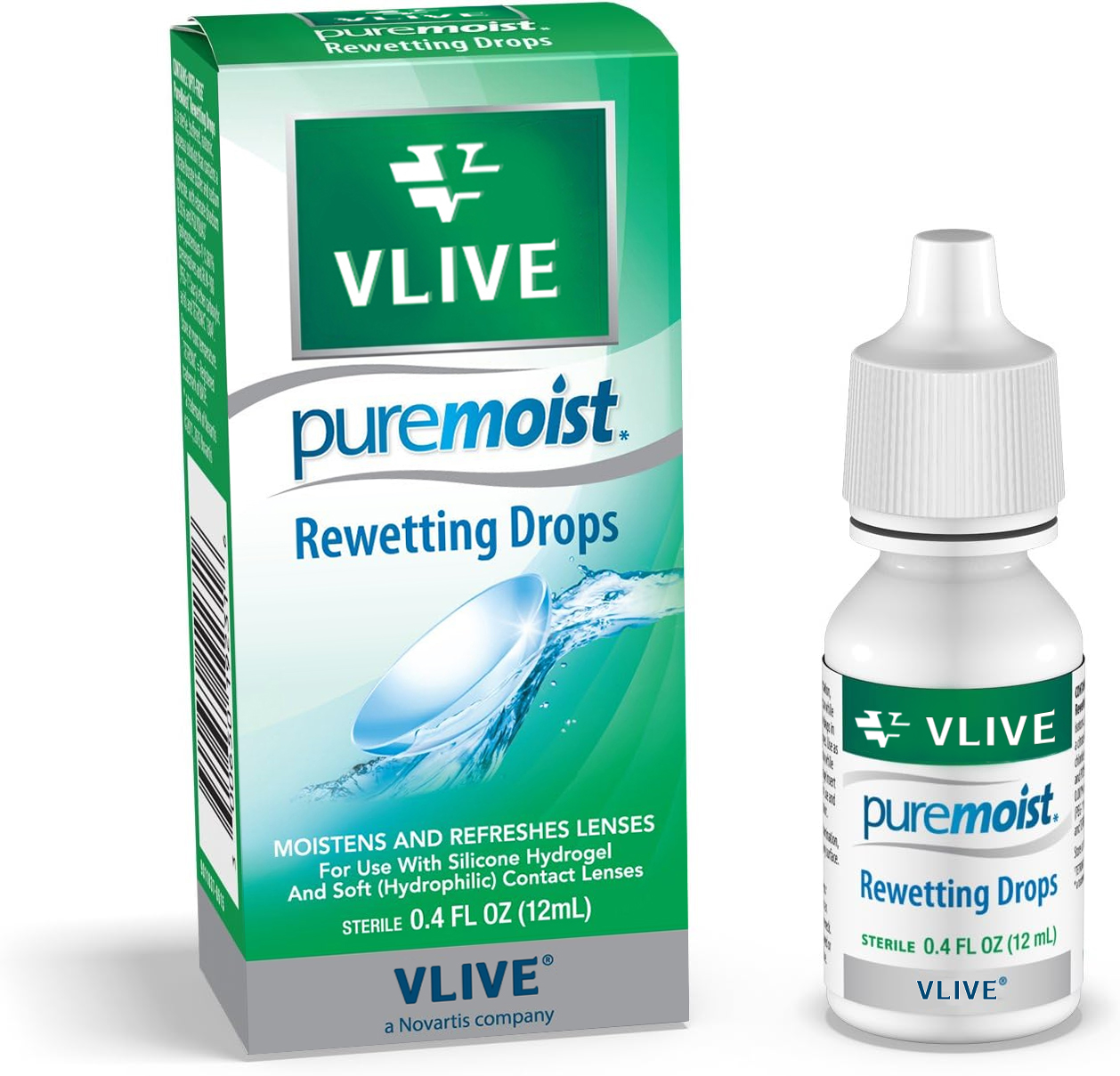 Vlive® Puremoist Rewetting Drops, 12-mL