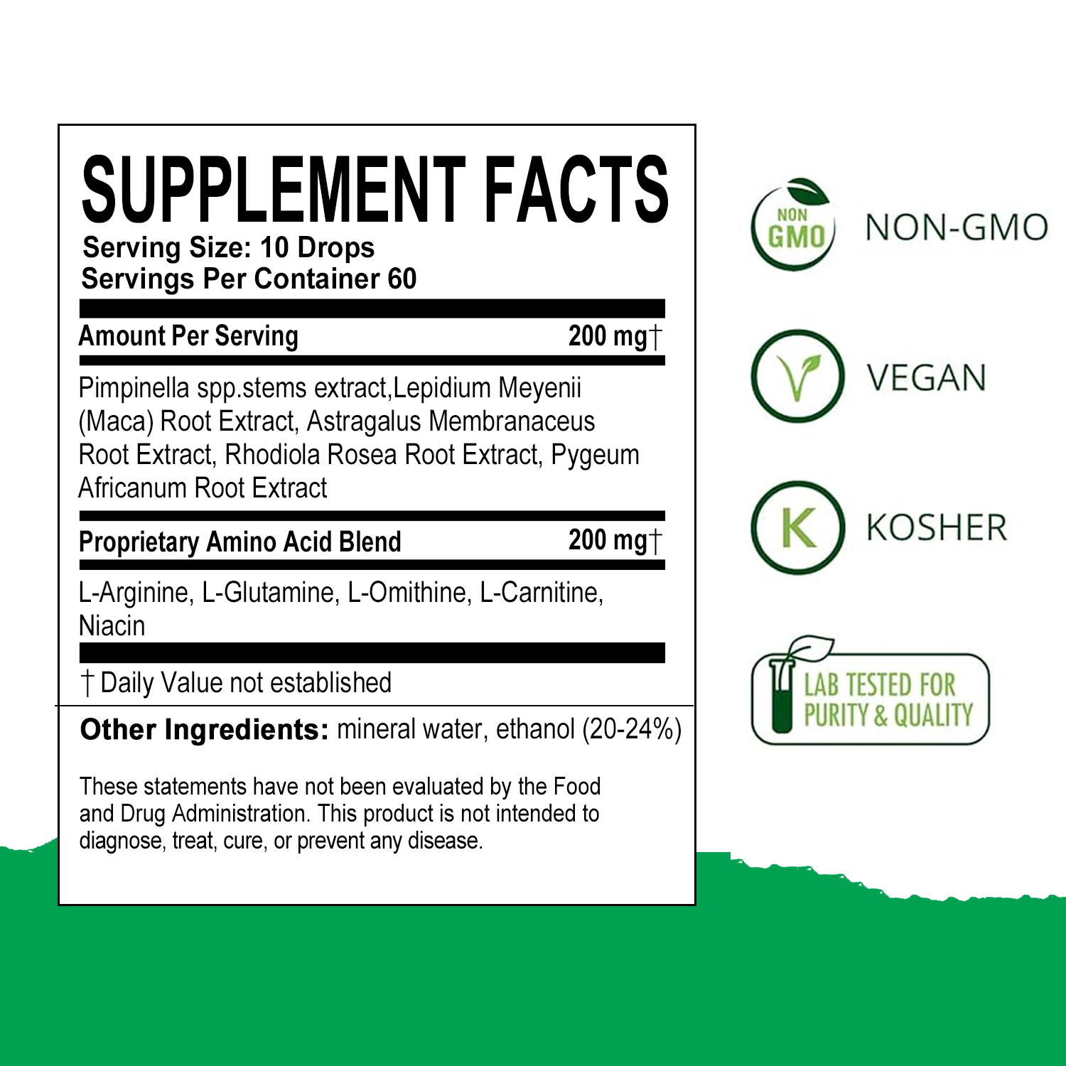 Vlivey®Liquid Anise Drops to Help Support Detox, Cleansing, Concentration & Brain Health - Pimpinella Anisum Extract May Help to Fight 'Brain Fog’ (1oz / 30ml)