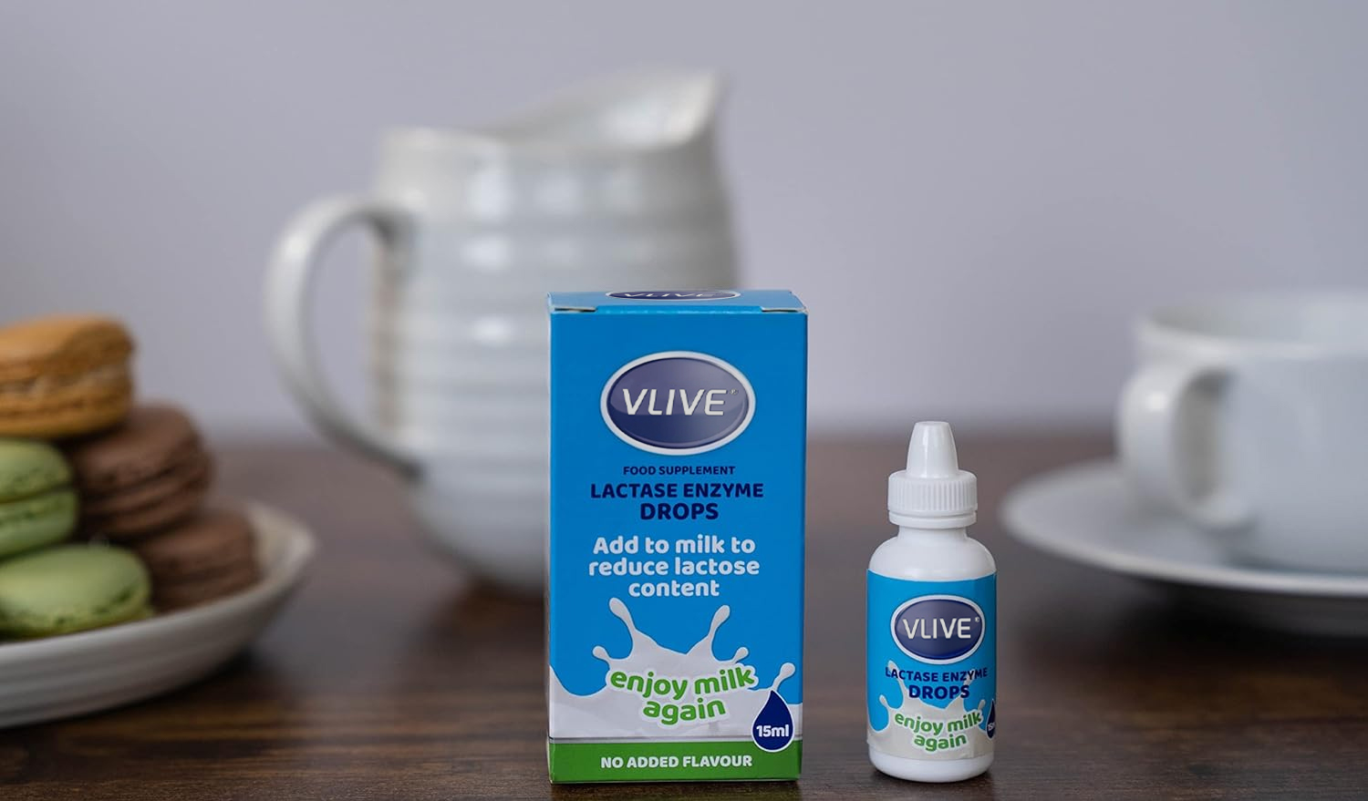 Vlivey®Lactase Enzyme Drops, 15 milliliters