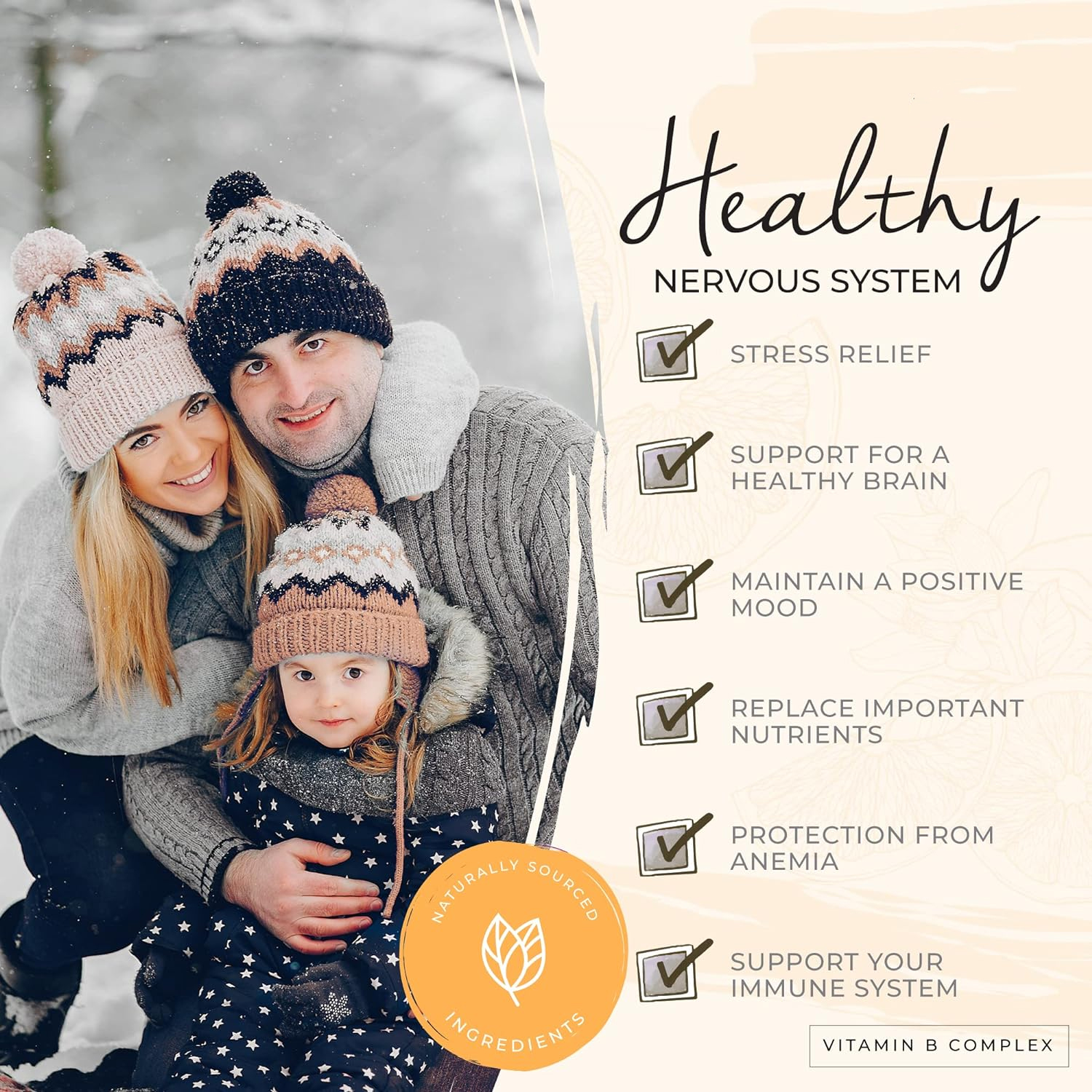 Vlivey®Vitamin B-Complex Drops, 2oz, 60 Doses, All 8 B-Vitamins, Immune Energy Support Supplement Non GMO Vegetarian Safe