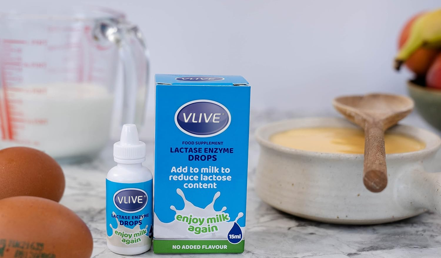Vlivey®Lactase Enzyme Drops, 15 milliliters