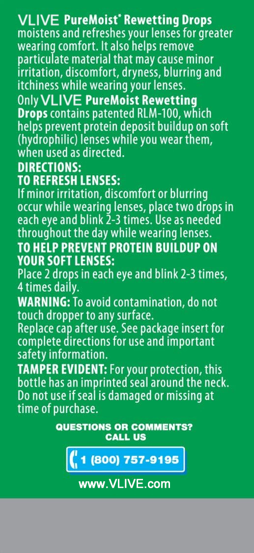 Vlivey® Puremoist Rewetting Drops, 12-mL