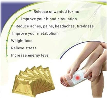 Detox Foot Patches, Pain Free Foot Pads for Stress Relief Sleep, Remove Toxins Cleansing Detox Foot Patches Kit for Release Body (10)