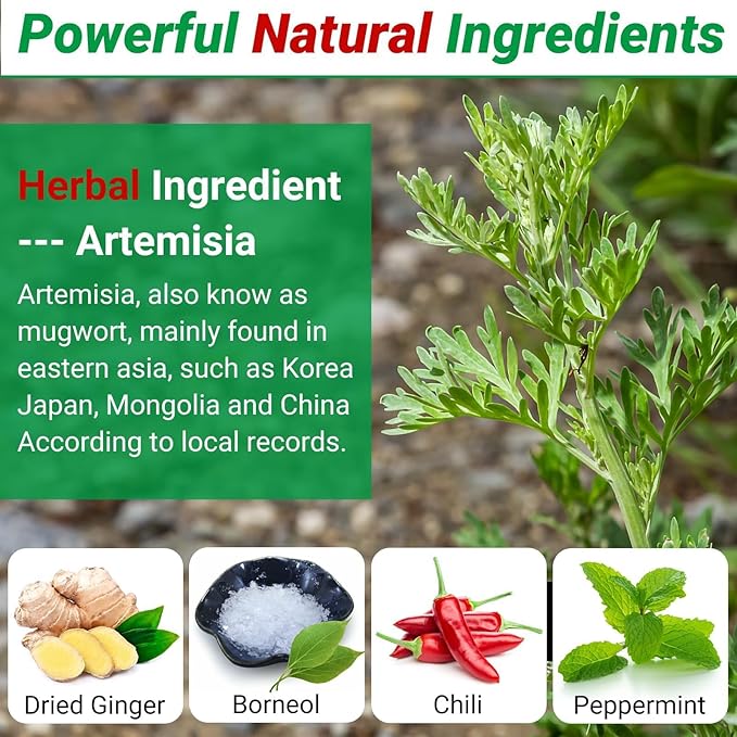 Knee Pain Patches, 24 Count Warming Herbal Plaster Maximum Strength Heat Patches, 8 Hours Deep Heating Extra Strength Joint Soreness Soothing Patch for Knees, Back, Neck, Shoulder