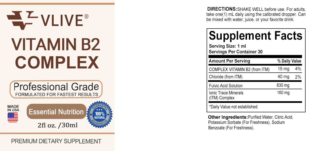 VLive®Complex VITAMIN B2 30ML