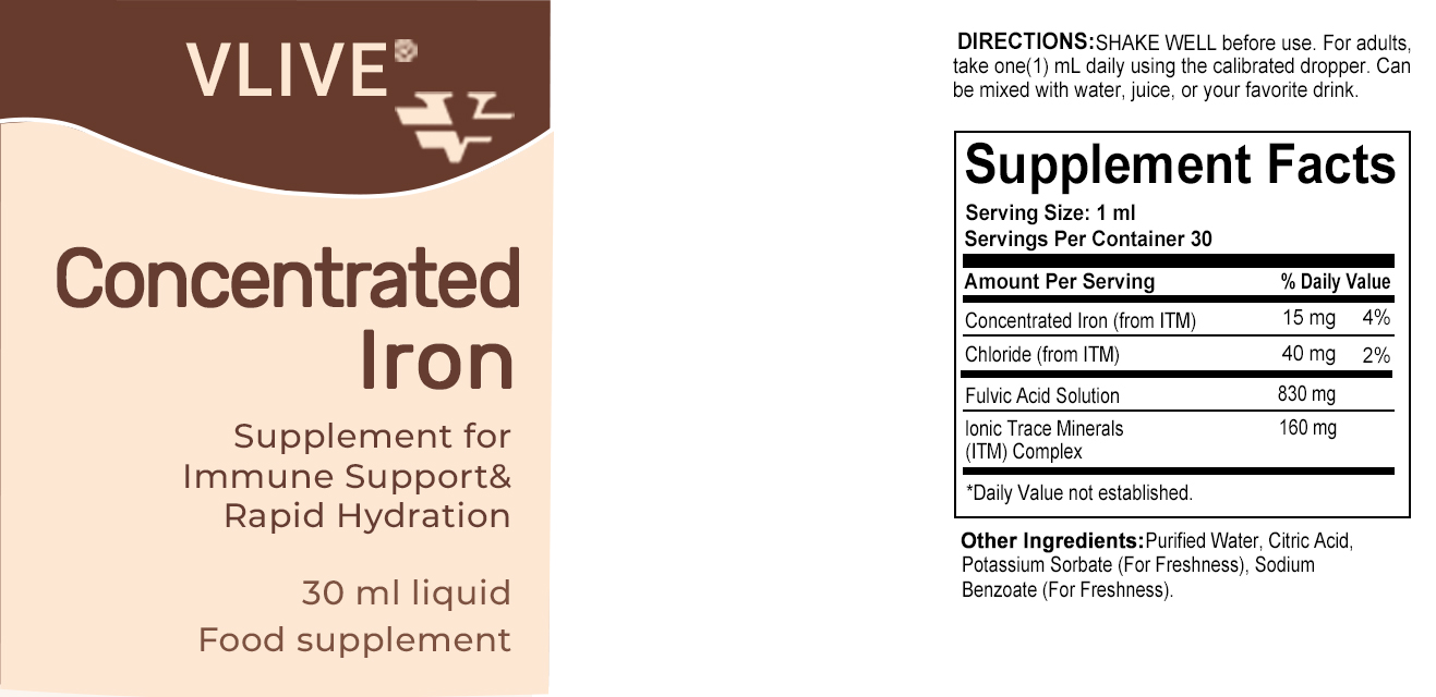 Vlike®Concentrated Vitamin Iron 30ml