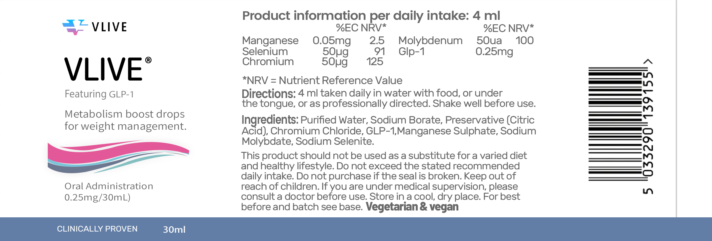 Vlivey® Vitamin Weight Control Drops