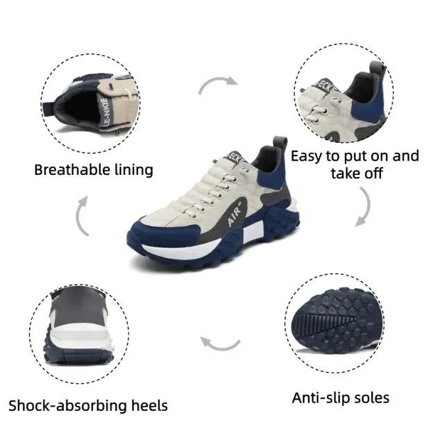 🔥 Ergonomicznie zaprojektowane buty ortopedyczne 👞 Wsparcie łuku stopy — łagodzą ból stóp, przewiewne i niepowodujące przegrzewania ✅