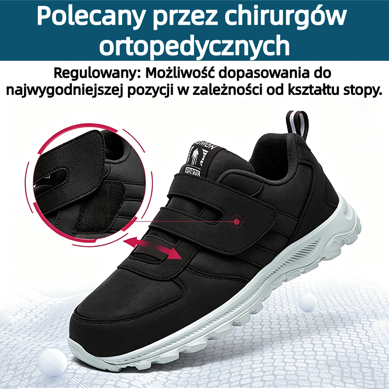 🔥Buty do chodzenia zaprojektowane specjalnie dla osób w średnim i starszym wieku ✅Wsparcie łuku stopy - koryguje różne problemy stóp ✅Wygodne i oddychające - podeszwa antypoślizgowa i amortyzująca wstrząsy - łatwe zakładanie i zdejmowanie