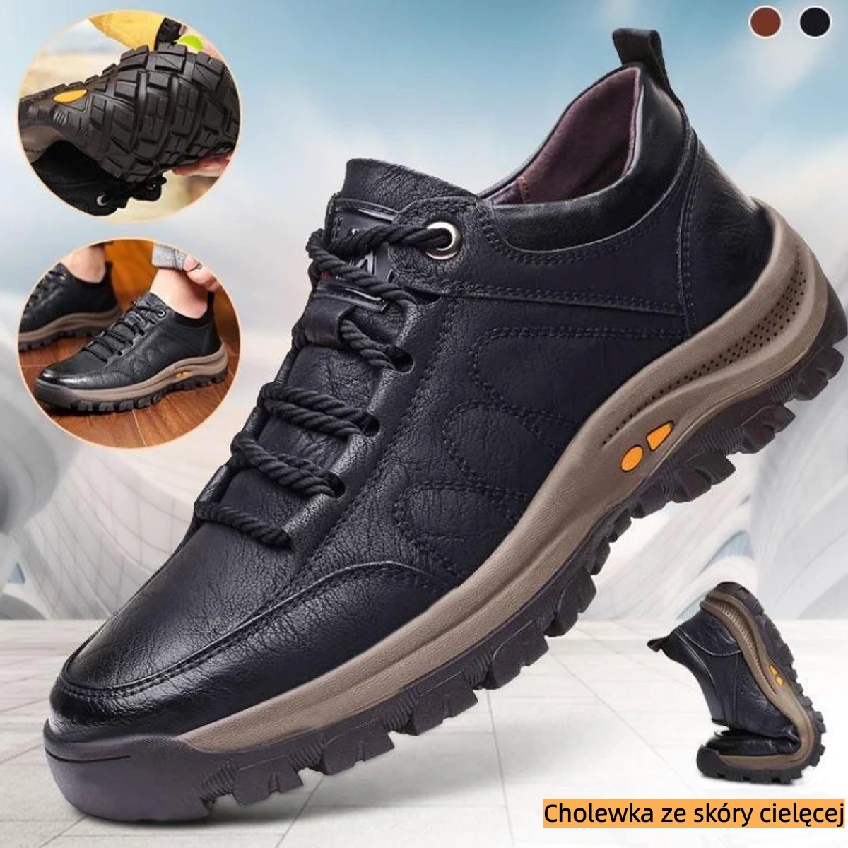 【🎁Oferta ograniczona czasowo】Oryginalne australijskie buty ortopedyczne, wykonane z wygodnej skóry cielęcej👞 (wsparcie łuku stopy - łagodzi ból stóp), pozwalające na wygodne chodzenie✅