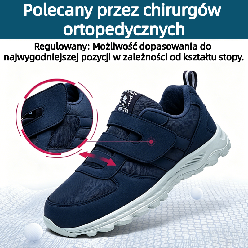 🔥Buty do chodzenia zaprojektowane specjalnie dla osób w średnim i starszym wieku ✅Wsparcie łuku stopy - koryguje różne problemy stóp ✅Wygodne i oddychające - podeszwa antypoślizgowa i amortyzująca wstrząsy - łatwe zakładanie i zdejmowanie