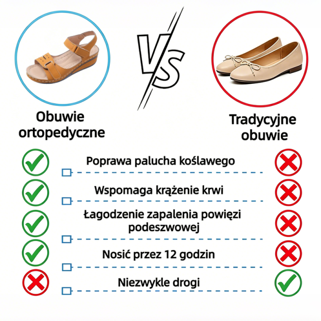 🔥 Damskie letnie sandały ortopedyczne — sandały na platformie z ekoskóry, ze wsparciem łuku stopy i regulowanymi paskami na rzepy, zapewniające bezbolesne chodzenie przez cały dzień ✅