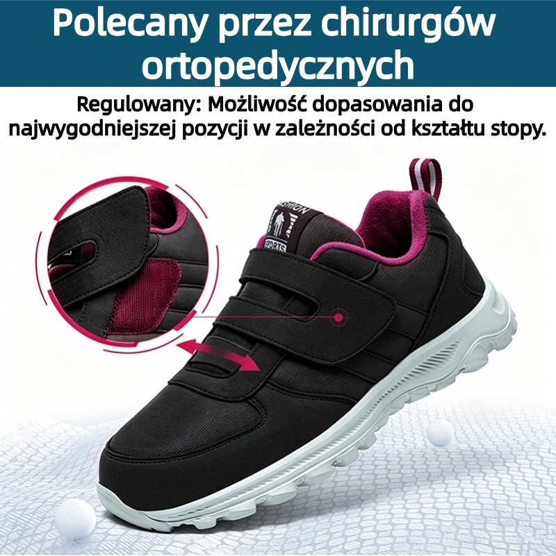 🔥Buty do chodzenia zaprojektowane specjalnie dla osób w średnim i starszym wieku ✅Wsparcie łuku stopy - koryguje różne problemy stóp ✅Wygodne i oddychające - podeszwa antypoślizgowa i amortyzująca wstrząsy - łatwe zakładanie i zdejmowanie