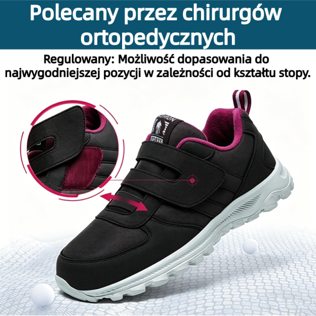 🔥Buty do chodzenia zaprojektowane specjalnie dla osób w średnim i starszym wieku ✅Wsparcie łuku stopy - koryguje różne problemy stóp ✅Wygodne i oddychające - podeszwa antypoślizgowa i amortyzująca wstrząsy - łatwe zakładanie i zdejmowanie