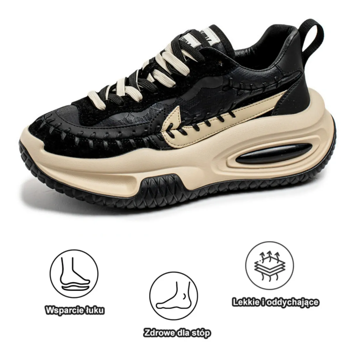 【🎁Oferta ograniczona czasowo】Ergonomiczne buty codzienne 👞 Wsparcie łuku stopy – łatwo łagodzą ból stóp – wygodne chodzenie✅