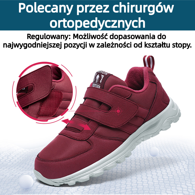 🔥Buty do chodzenia zaprojektowane specjalnie dla osób w średnim i starszym wieku ✅Wsparcie łuku stopy - koryguje różne problemy stóp ✅Wygodne i oddychające - podeszwa antypoślizgowa i amortyzująca wstrząsy - łatwe zakładanie i zdejmowanie