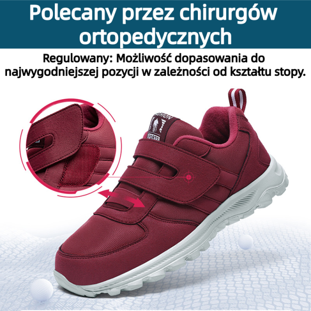 🔥Buty do chodzenia zaprojektowane specjalnie dla osób w średnim i starszym wieku ✅Wsparcie łuku stopy - koryguje różne problemy stóp ✅Wygodne i oddychające - podeszwa antypoślizgowa i amortyzująca wstrząsy - łatwe zakładanie i zdejmowanie