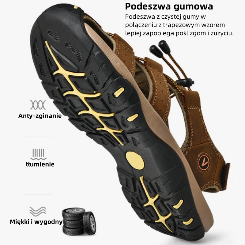 [🎁Dziś połowa ceny - nie przegap] Ergonomicznie zaprojektowane sandały ortopedyczne - bezbolesne chodzenie 👞 sprawiają, że chodzenie jest bardziej komfortowe