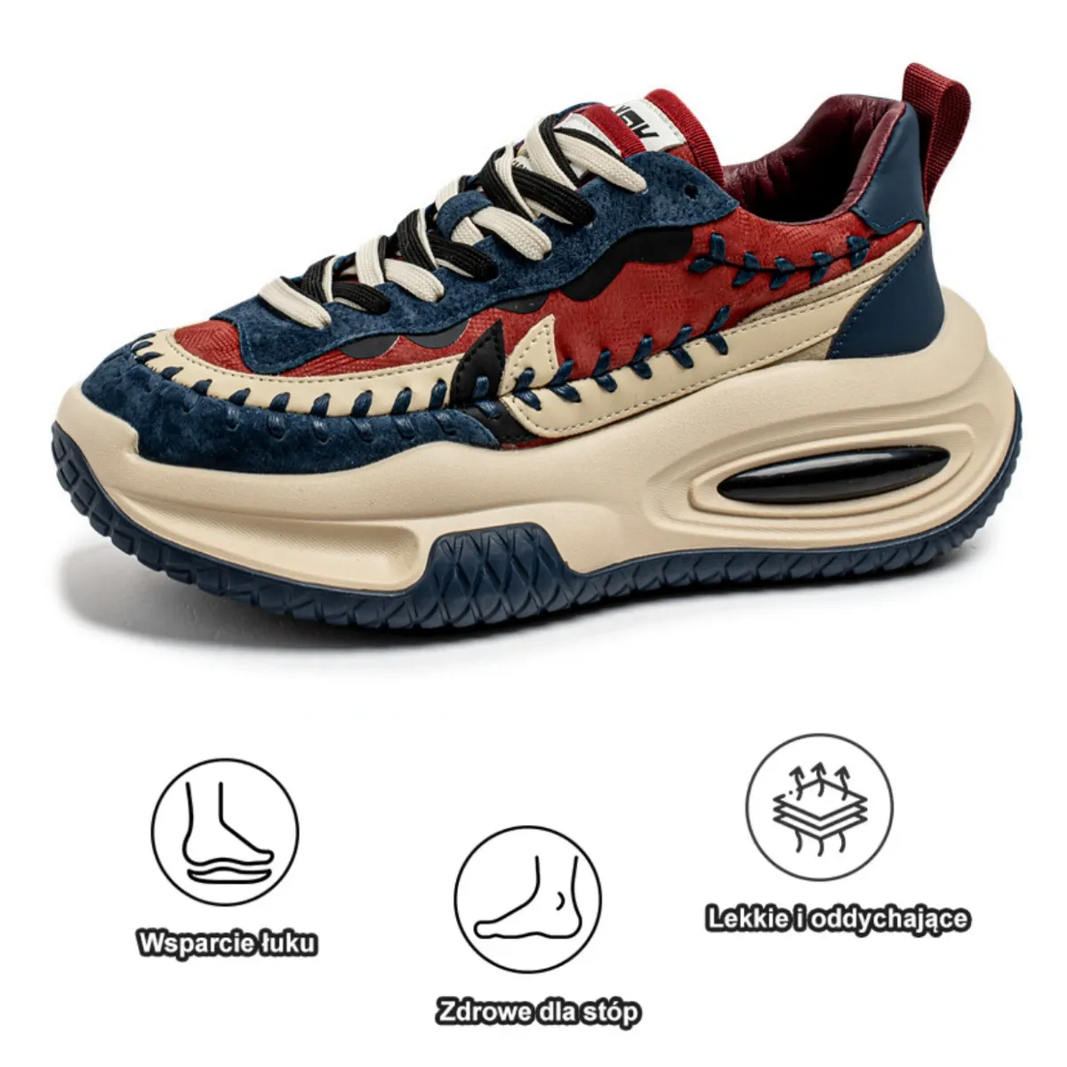 【🎁Oferta ograniczona czasowo】Ergonomiczne buty codzienne 👞 Wsparcie łuku stopy – łatwo łagodzą ból stóp – wygodne chodzenie✅