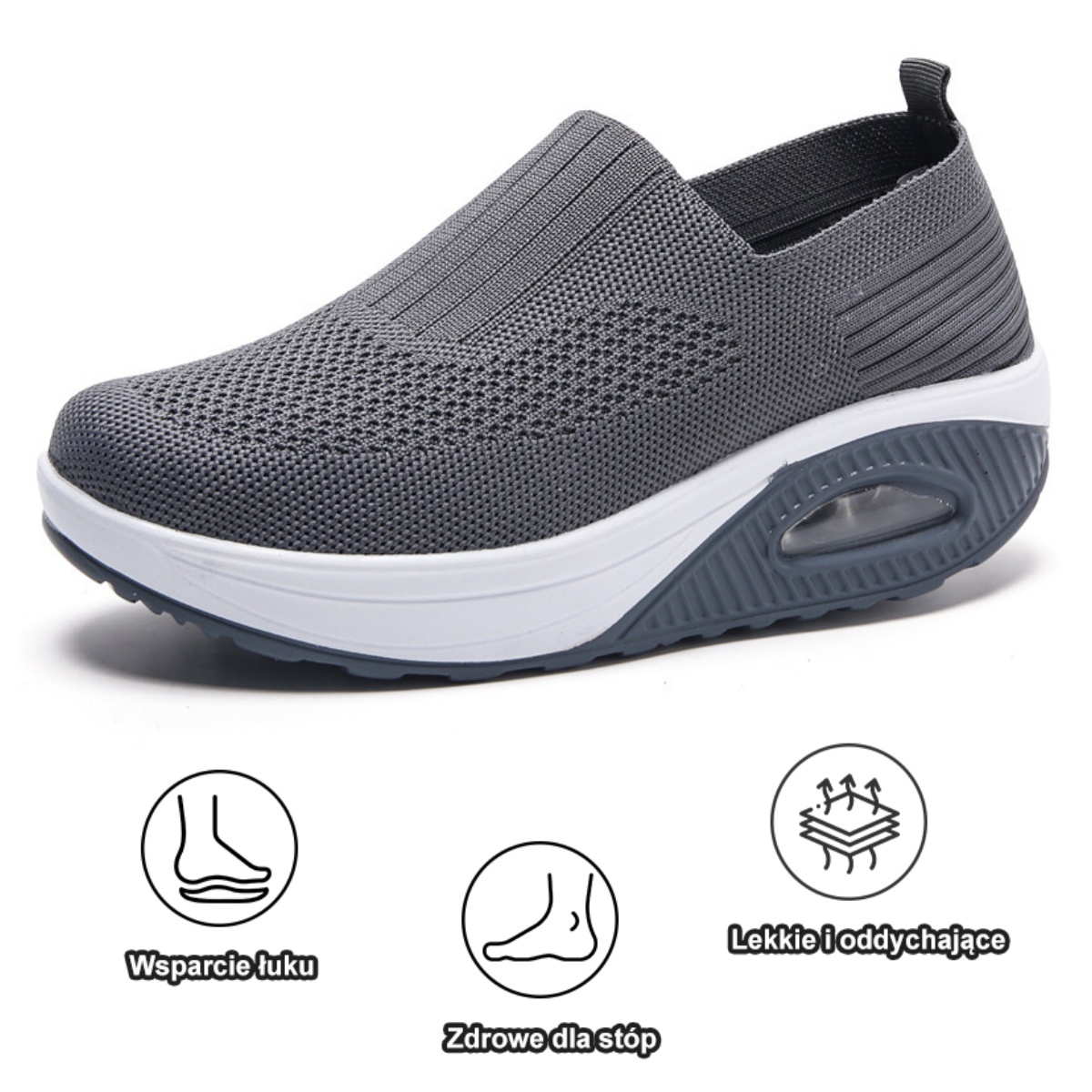 【🔥Dziś połowa ceny - nie przegap】 Ergonomicznie zaprojektowane buty ortopedyczne - konstrukcja z podparciem łuku stopy 👞Łatwo pozbądź się bólu stóp