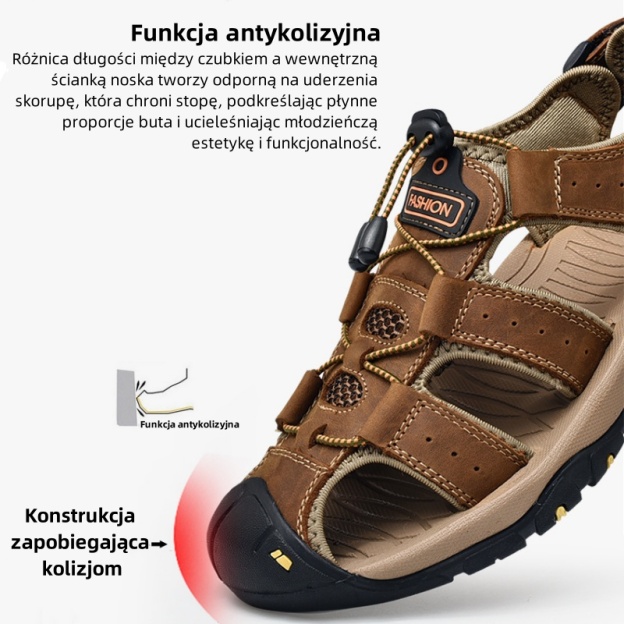 [🎁Dziś połowa ceny - nie przegap] Ergonomicznie zaprojektowane sandały ortopedyczne - bezbolesne chodzenie 👞 sprawiają, że chodzenie jest bardziej komfortowe