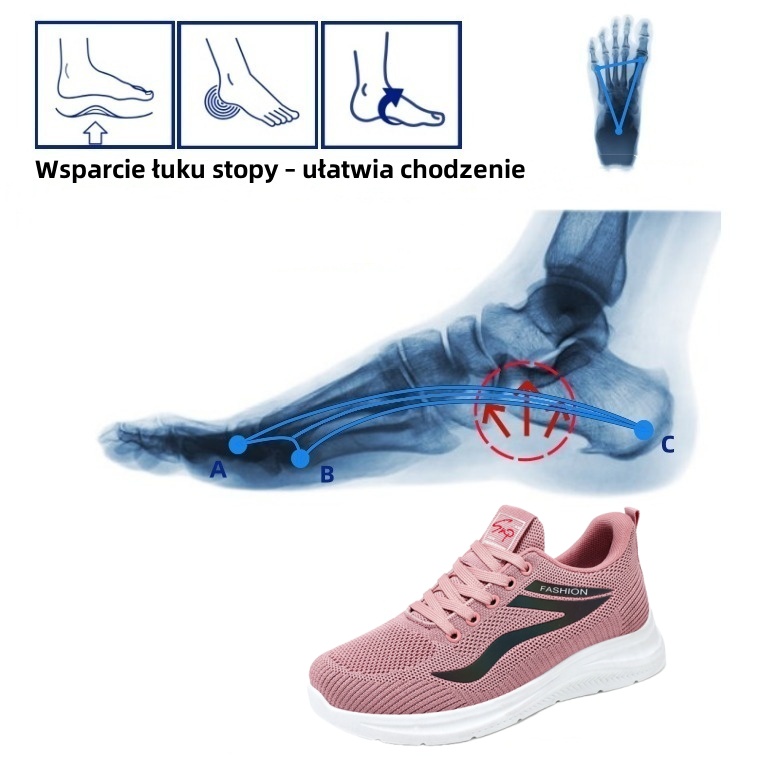 【🔥Dziś połowa ceny - nie przegap】 Ergonomicznie zaprojektowane buty ortopedyczne - konstrukcja z podparciem łuku stopy 👞Łatwo pozbądź się bólu stóp