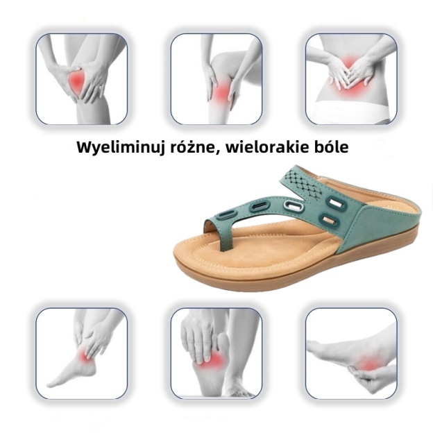 [🎁Dziś połowa ceny - nie przegap] Ergonomicznie zaprojektowane sandały ortopedyczne - bezbolesne chodzenie 👞 sprawiają, że chodzenie jest bardziej komfortowe