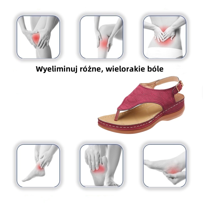 [🎁Dziś połowa ceny - nie przegap] Ergonomicznie zaprojektowane sandały ortopedyczne - bezbolesne chodzenie 👞 sprawiają, że chodzenie jest bardziej komfortowe