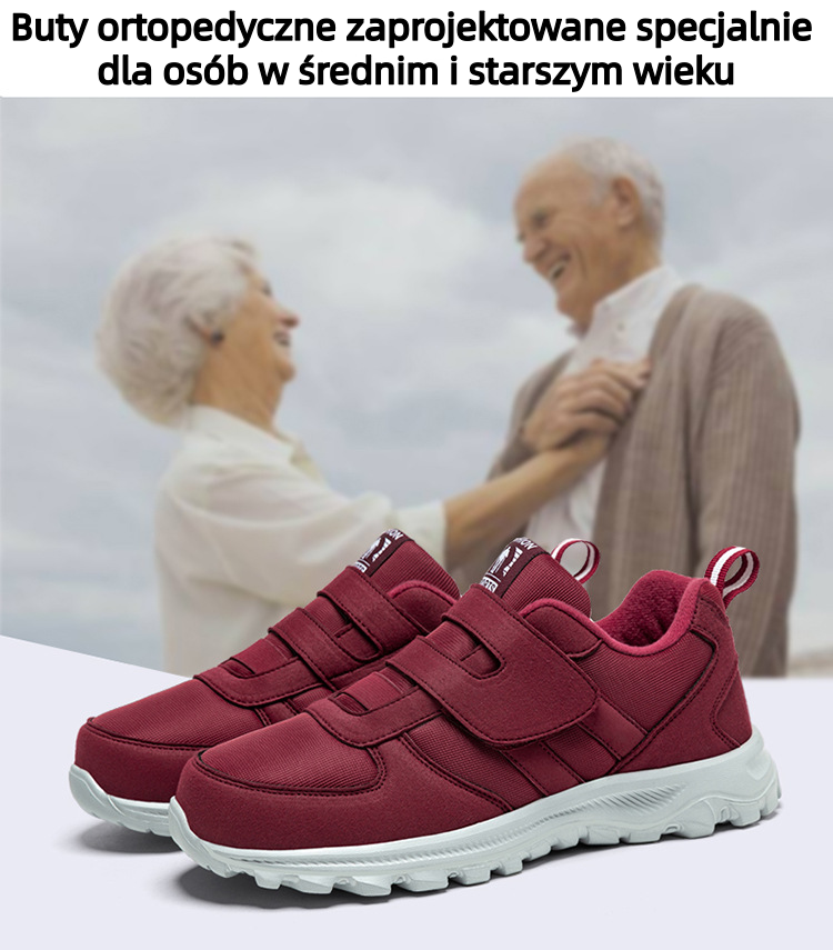 🔥Buty do chodzenia zaprojektowane specjalnie dla osób w średnim i starszym wieku ✅Wsparcie łuku stopy - koryguje różne problemy stóp ✅Wygodne i oddychające - podeszwa antypoślizgowa i amortyzująca wstrząsy - łatwe zakładanie i zdejmowanie