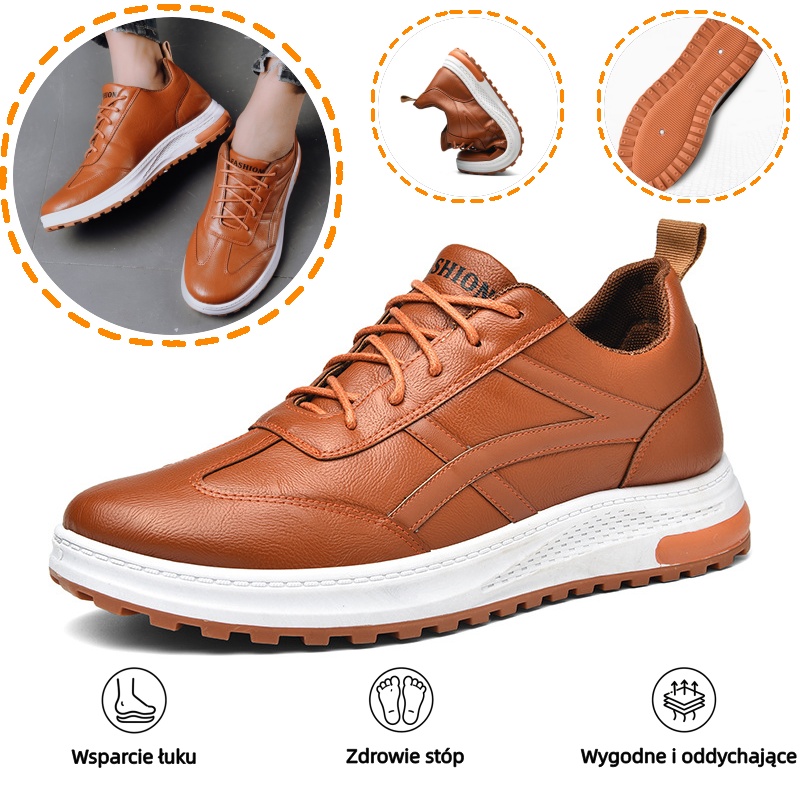 🔥Włoskie buty ortopedyczne ze skóry cielęcej: wsparcie łuku stopy, wygodne i oddychające, ✅łagodzą ból stóp ✅wodoodporne i antypoślizgowe