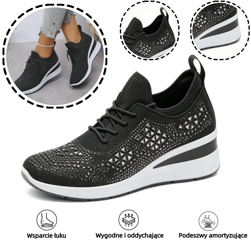 🔥 Ergonomicznie zaprojektowane damskie buty ortopedyczne: konstrukcja z podparciem łuku stopy 👞 Łatwo uśmierzają ból stóp