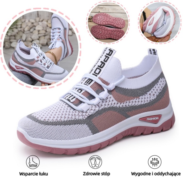 🔥Ergonomiczne damskie buty codzienne👞 - Wsparcie łuku stopy zapewnia wygodę i łatwo łagodzi ból stóp✅