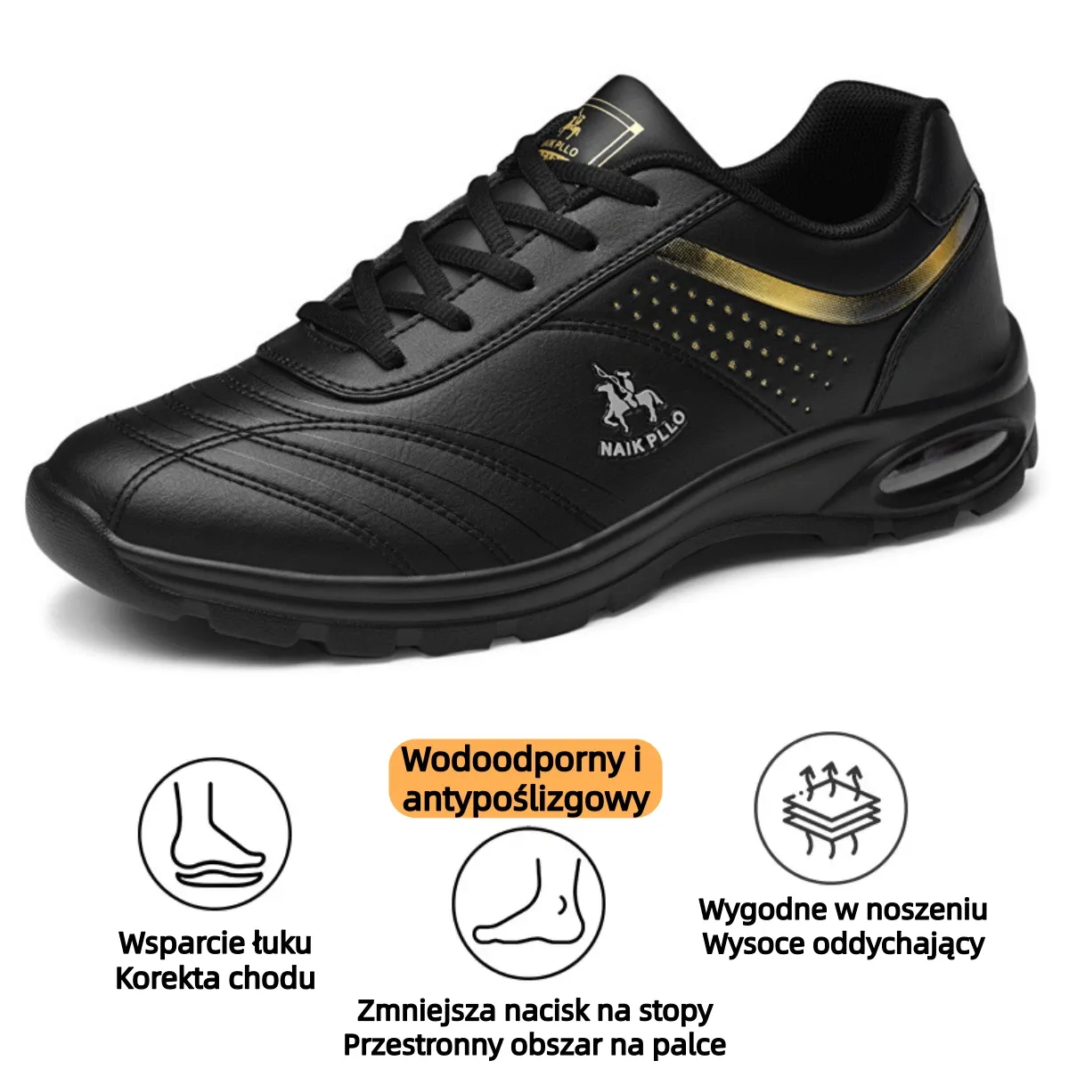 【🎁Oferta ograniczona czasowo】Ergonomicznie zaprojektowane buty ortopedyczne👞Wodoodporne i antypoślizgowe✅Wsparcie łuku stopy – wygodne chodzenie✅