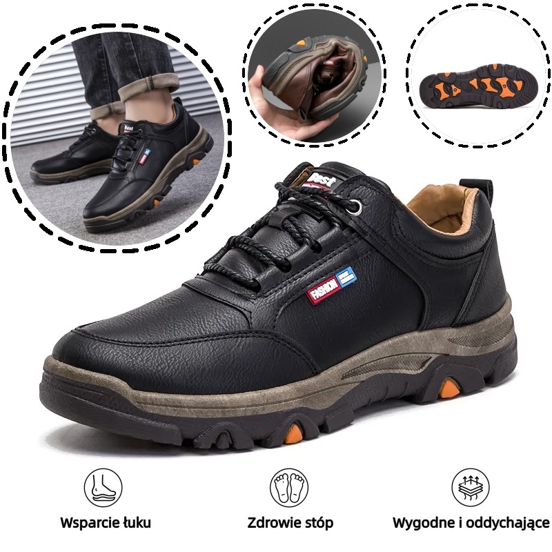 🔥 Ergonomicznie zaprojektowane buty ortopedyczne - konstrukcja z podparciem łuku stopy 👞Łatwo pozbądź się bólu stóp✅