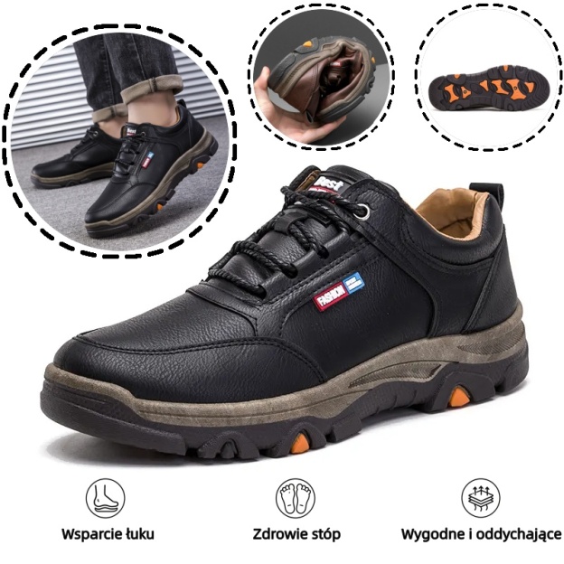 🔥 Ergonomicznie zaprojektowane buty ortopedyczne - konstrukcja z podparciem łuku stopy 👞Łatwo pozbądź się bólu stóp✅