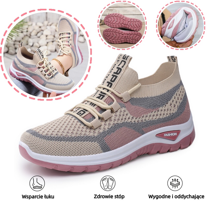 🔥Ergonomiczne damskie buty codzienne👞 - Wsparcie łuku stopy zapewnia wygodę i łatwo łagodzi ból stóp✅
