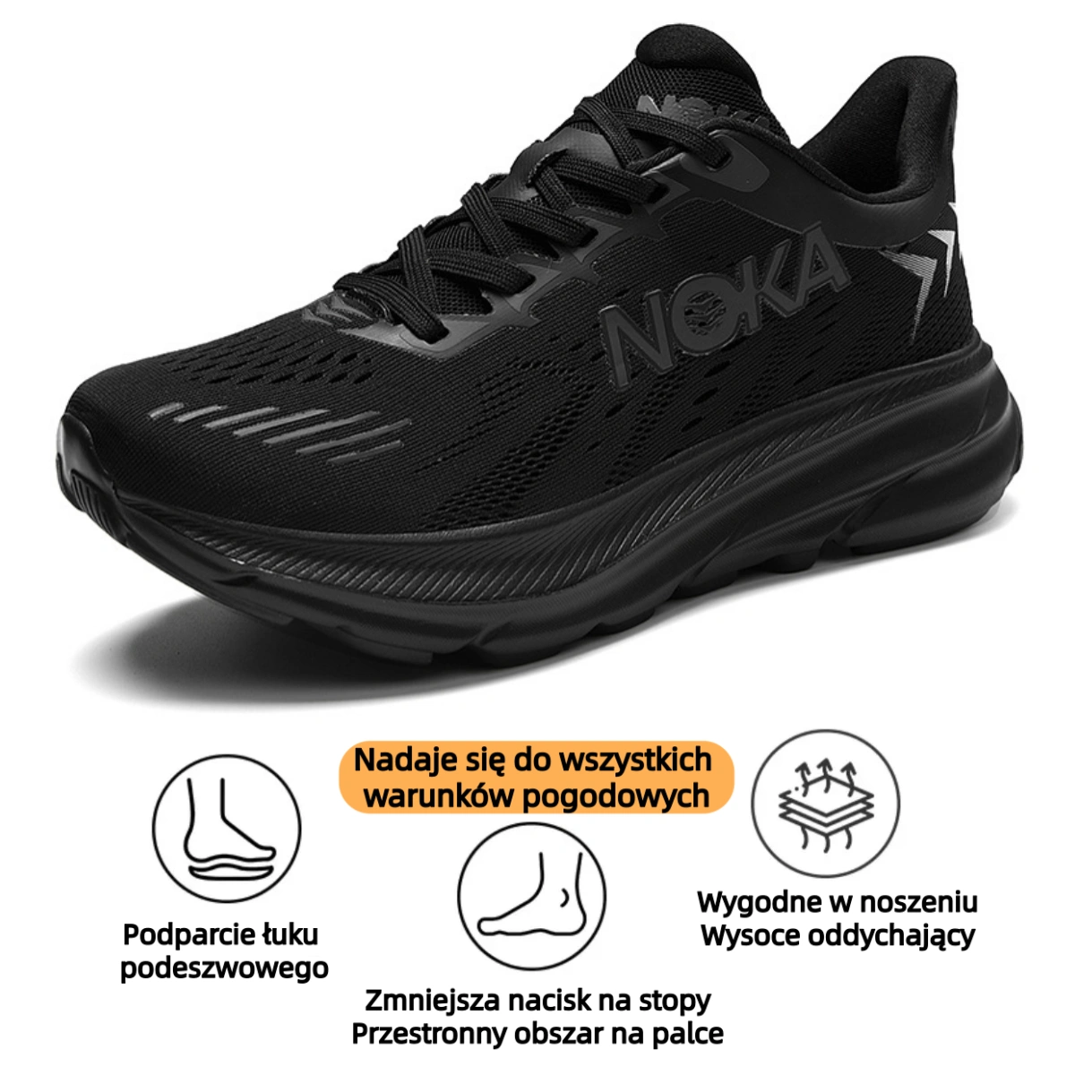 【🎁Oferta ograniczona czasowo】Lekkie i amortyzowane trampki, idealne do codziennego życia w mieście – skutecznie łagodzą problemy ze stopami✅