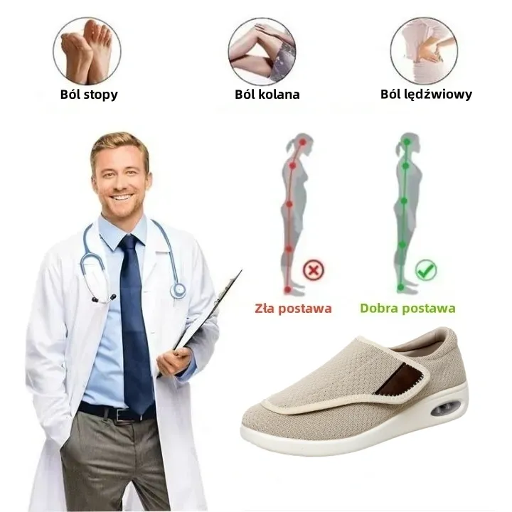 【🎁Dzisiaj 50% zniżki - nie przegap】 Ergonomicznie zaprojektowane buty ortopedyczne - ulga w bólu stawów👞 Zmniejszają nacisk podczas chodzenia