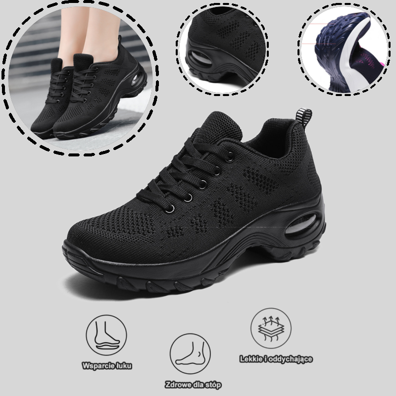 🔥Miękkie i wygodne ortopedyczne buty sportowe – z amortyzacją powietrzną ✅Wsparcie łuku stopy: łagodzi dyskomfort✅