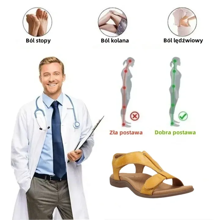 ⏰ Wiosenna promocja z obniżoną ceną o połowę, nie przegap jej - Letnie sandały ortopedyczne, ✅Wygodne i bezbolesne chodzenie, wsparcie łuku stopy, ergonomiczny design