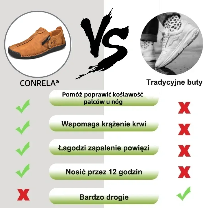 🔥Męskie buty ortopedyczne wykonane z australijskiej skóry cielęcej👞Szyte ręcznie✅Wygodne chodzenie, łagodzenie bólu✅Wodoodporne i antypoślizgowe✅
